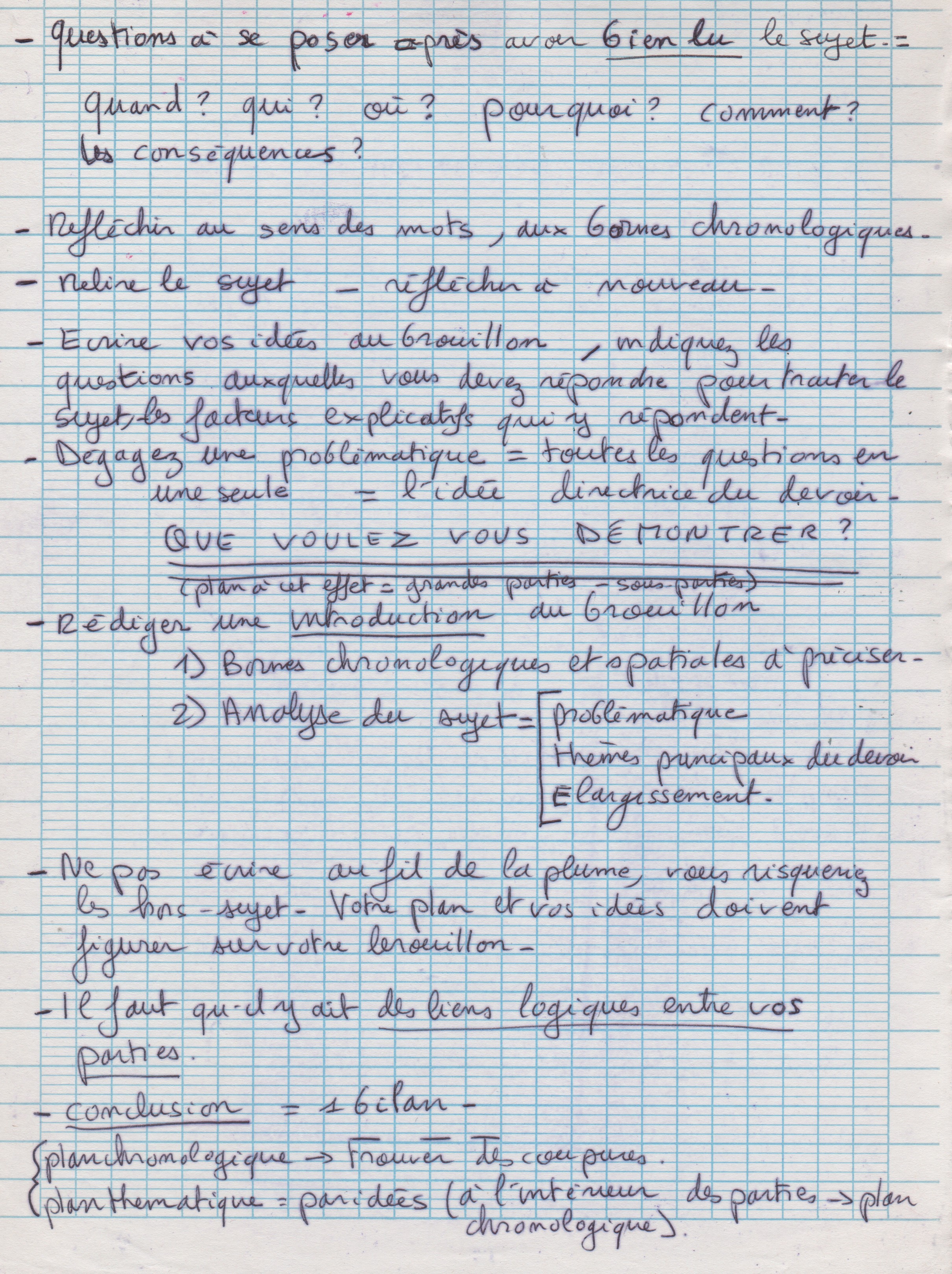 Exemple de conclusion de dissertation histoire