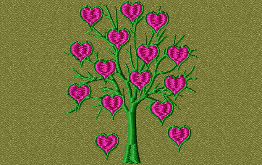 un arbre à cœurs 