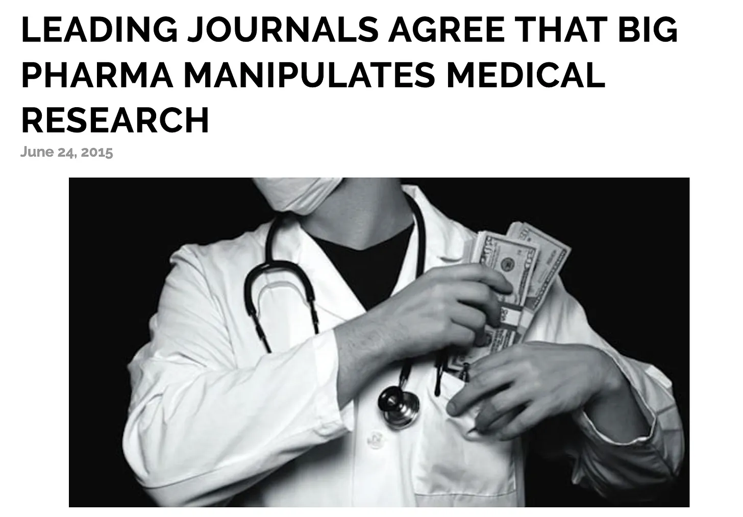 Selon le Dr Pierre Kory, le personnel éditorial des revues médicales à fort impact recevait l'ordre de censurer les études sur l'ivermectine de la part de Big Pharma (Substack)