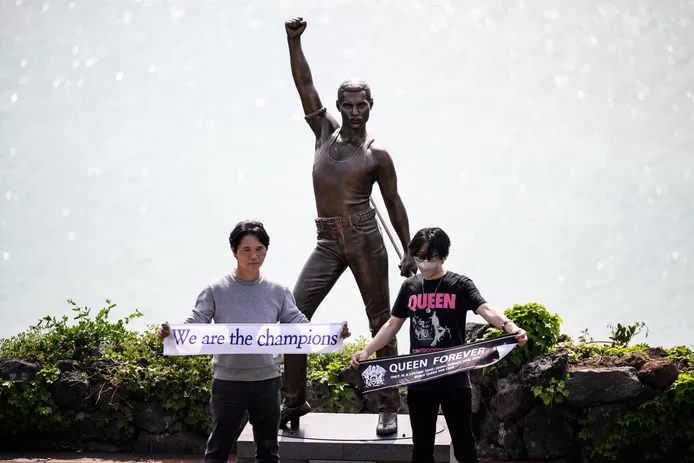 Une statue de Freddie Mercury en Corée du Sud, pays fan de Queen