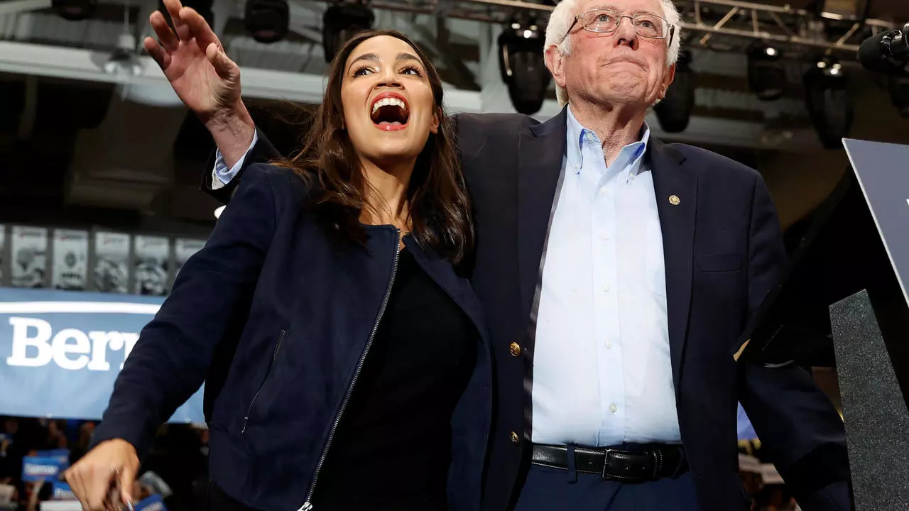 Ocasio-Cortez et Bernie Sanders