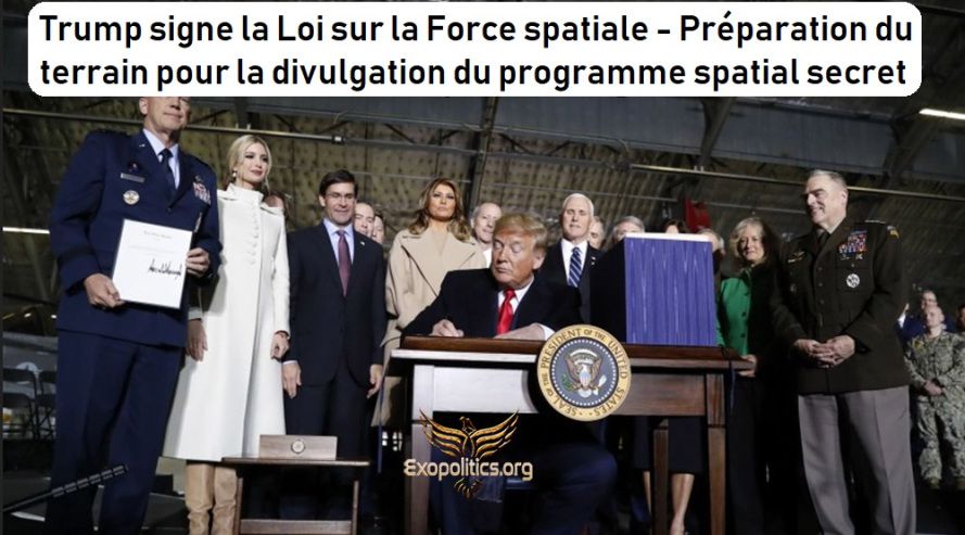 Trump a signe la Loi sur la Force spatiale avant son départ de la Maison Blanche - 08/03/2021.
