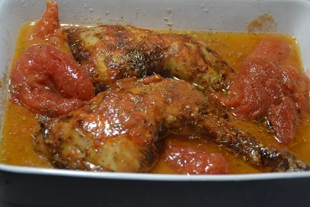 Cuisses poulet tomates cookeo extra crisp