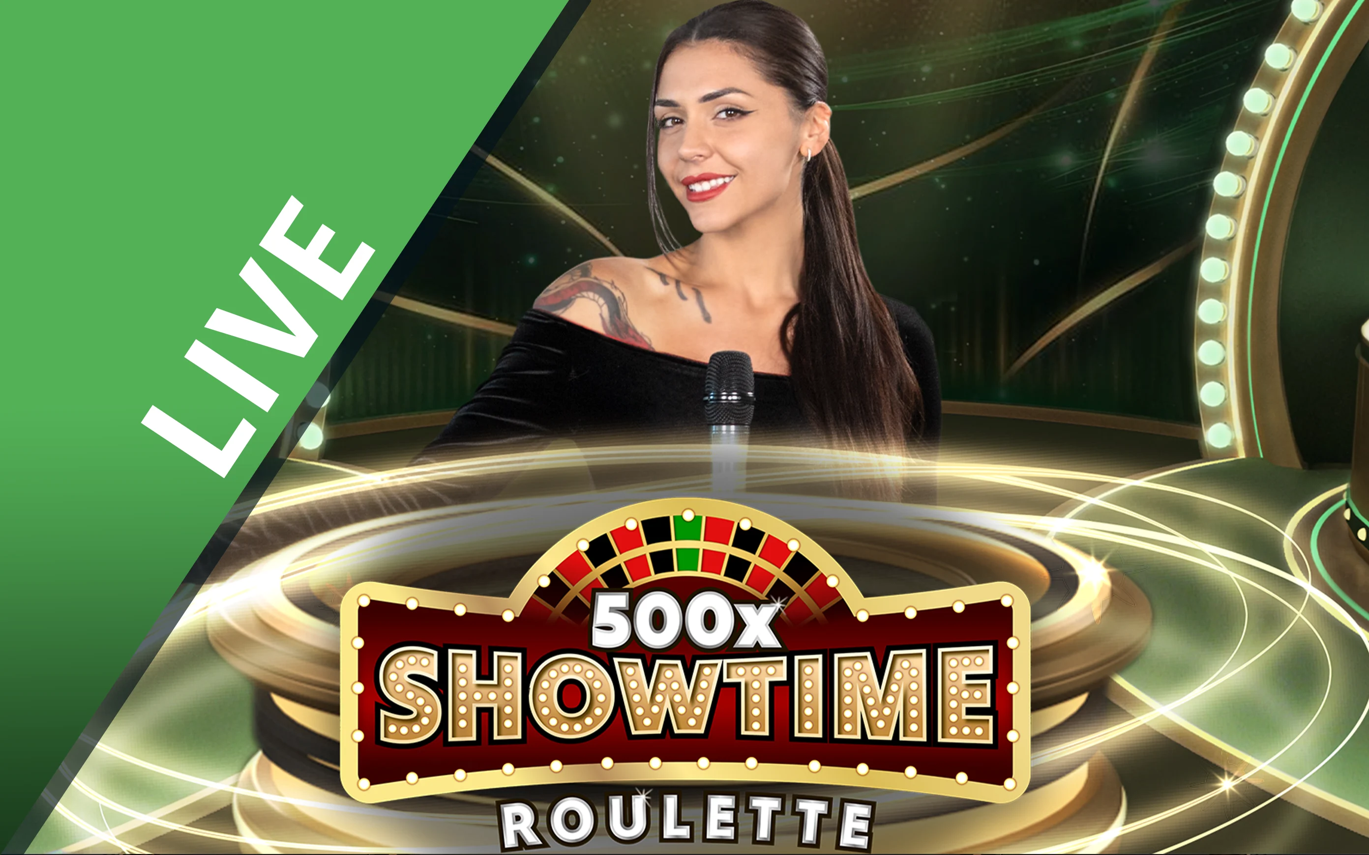 Sortie du jeu de roulette live Showtime Roulette 500x du développeur Amusnet