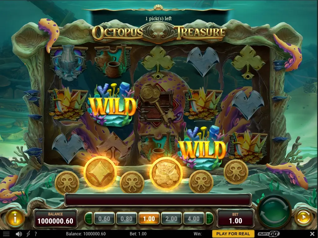machine à sous en ligne Octopus Treasure jeu bonus
