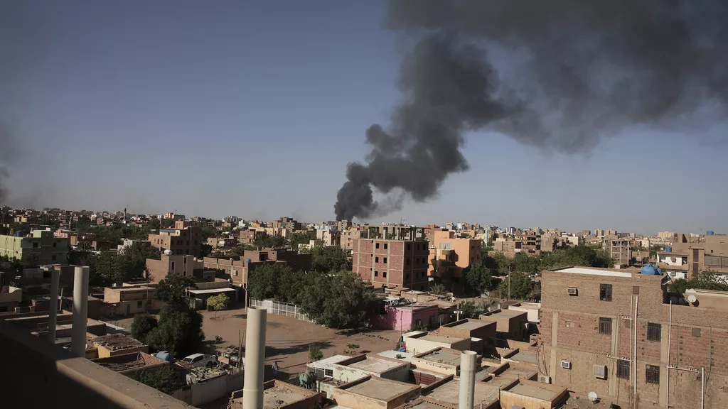 De la fumée à Khartoum, Soudan