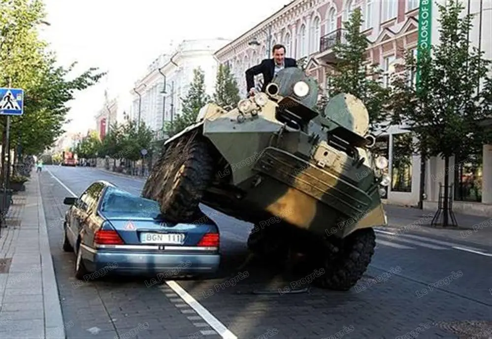Un tank à Vilnius