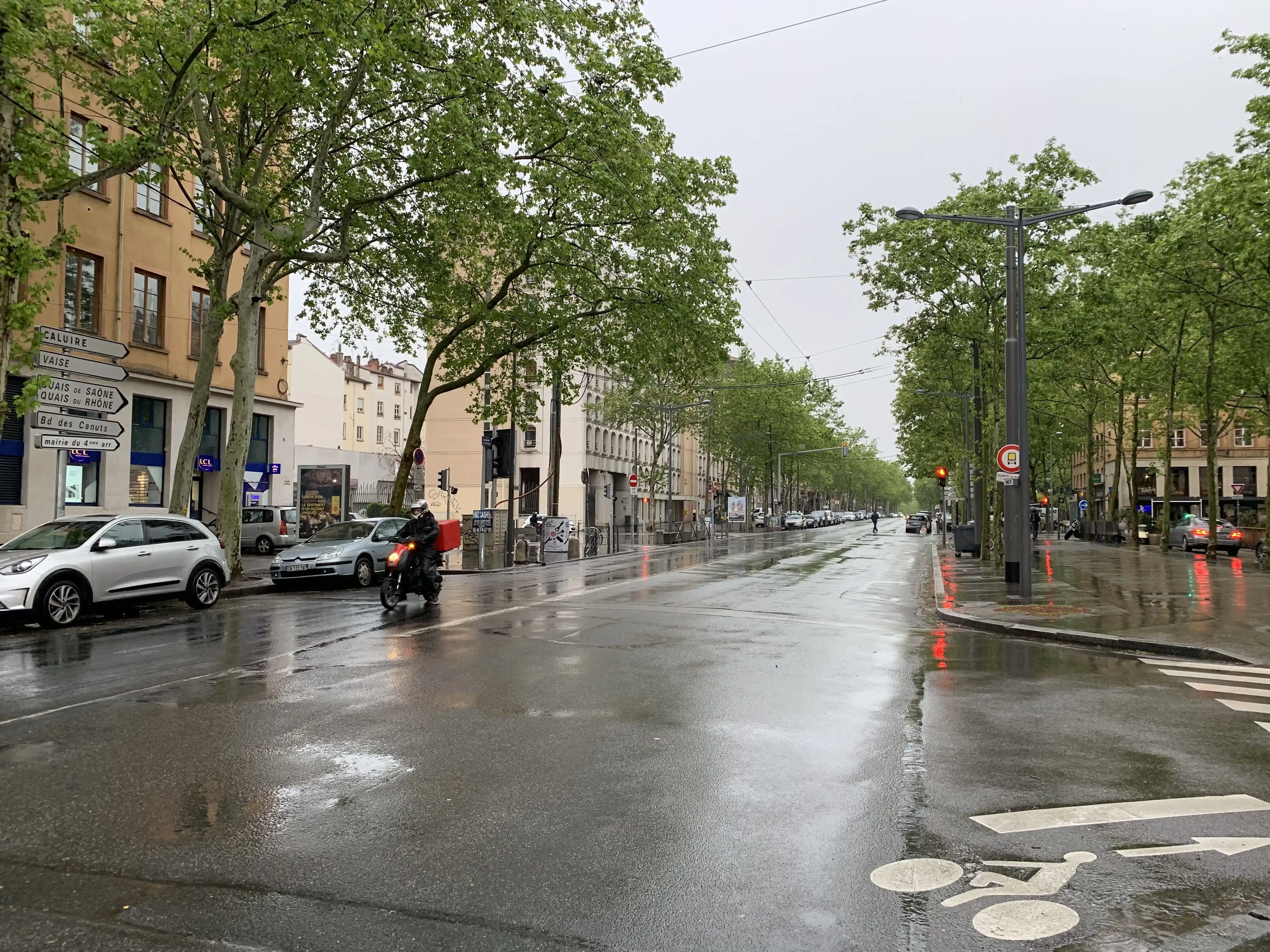Boulevard de Croix-Rousse a Lione.
