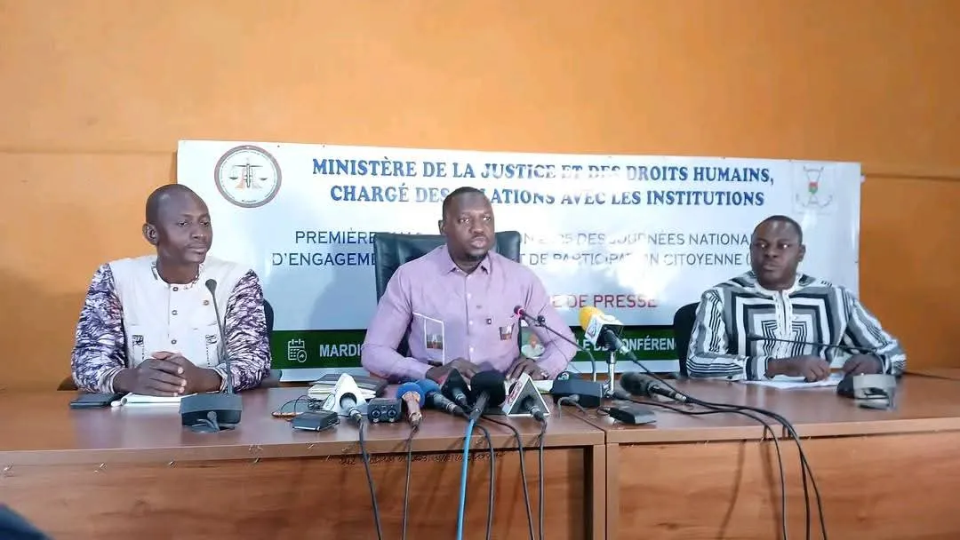 Conférence de presse du Ministère de la Justice et des Droits humains